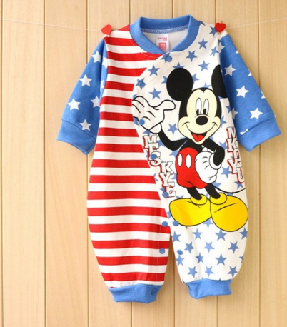 Long Sleeve Rompers Cartoon Spring