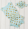 Polka Gold Dots Infant Baby Rompers