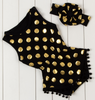 Polka Gold Dots Infant Baby Rompers