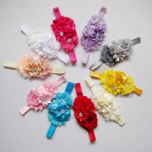 Rose Pearl Lace Flower Hair Accessories