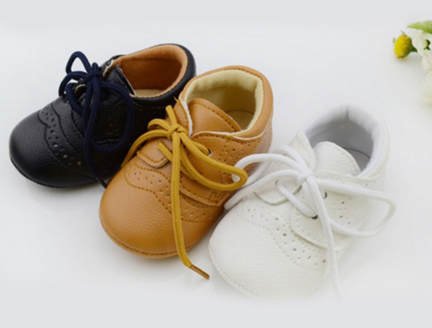 Leather Lace Shoes Newborn Shoes