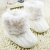 Infants Crochet Knit Fleece Boots