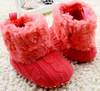 Infants Crochet Knit Fleece Boots